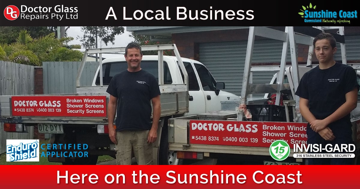 Home Doctor Glass Repairs Pty Ltd, find us on the Sunshine Coast